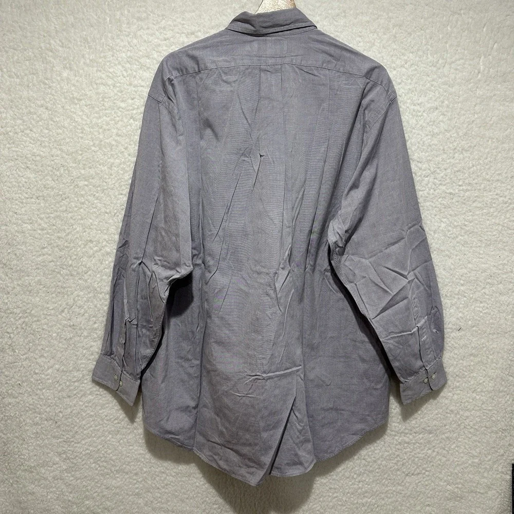 Polo Ralph Lauren Yarmouth Purple Button‎ Down Long Sleeve Shirt Size 17 34/35